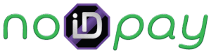 The official NoIDPay logo, featuring the wordmark 'noIDpay' in green with a purple and silver 'iD' icon.